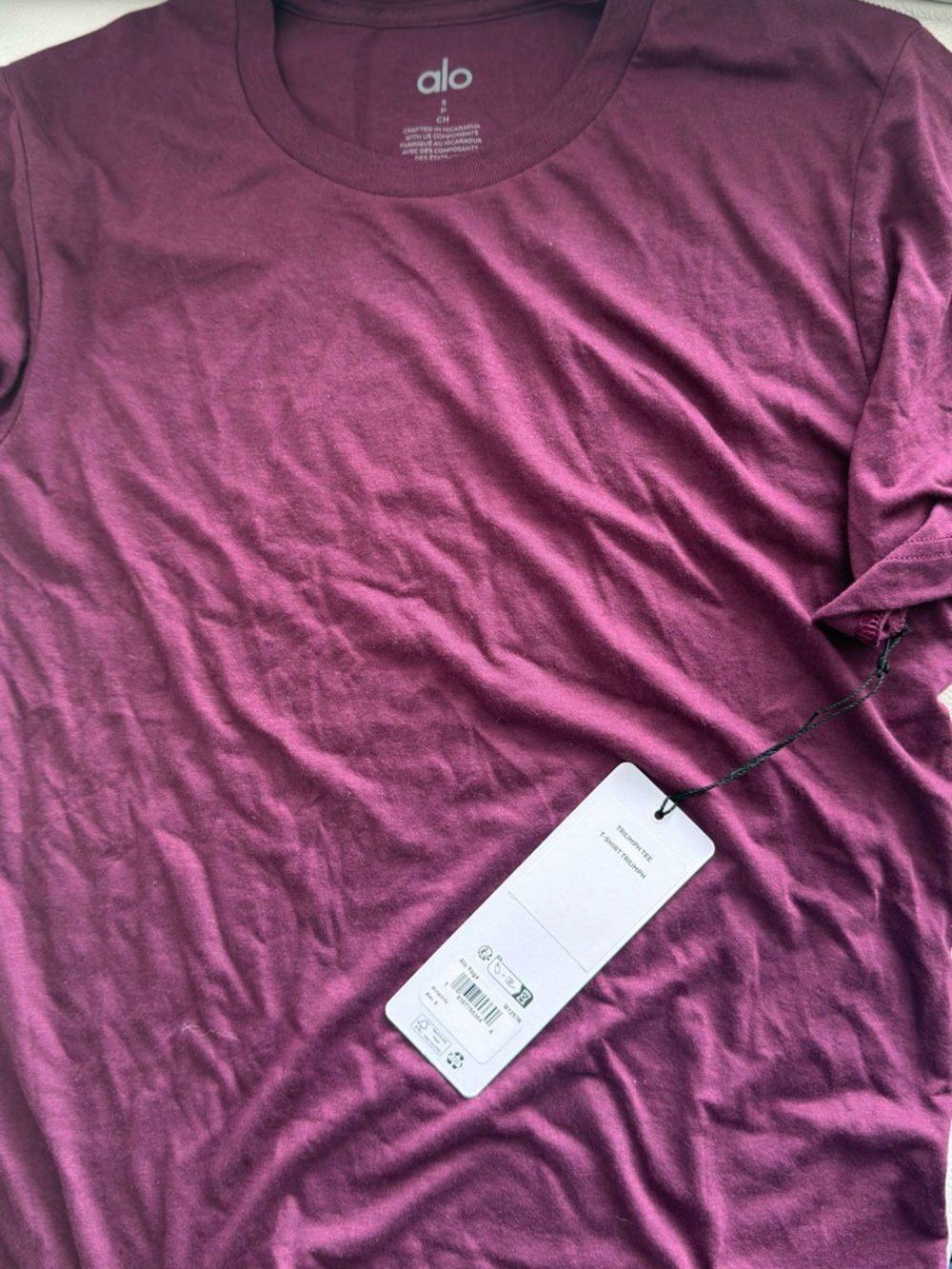 ALO Yoga Wine Velour Athletic Shorts - Picture 3 of 4
